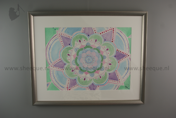 aquarel schilderij mandala